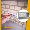 3-Gang Masonry Electrical Box, Metal Electrical Box, 2-1/2" Depth, 15