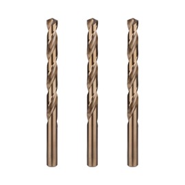 BECOLLO Juego de brocas de cobalto de 15/32 pulgadas, M35 Jobber Length Twist Brocas de taladro giratorias, adecuadas para taladrar en metal duro, acero inoxidable, hierro fundido, 3 piezas