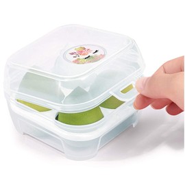 Kalevel Makeup Blender Sponge Holder Container Sponge Case Organizer Plastic Storage Box Cosmetic Tool 4 Holes