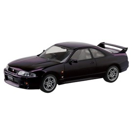 Aoshima Bunka Kyozai 1/32 The Snap Kit Series Nissan R33 Skyline GT-R, Midnight Purple, Color Coded Plastic Model, 15-A