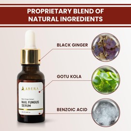 Abera Maximum Strength Nail Repair Serum - Intensive Care for Damaged and Hardened Nails - Supports Healthy Nails with Quick-Drying Formula for Fingernails and Toenails (Red)