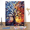 EOBROMD Paint by Numbers Adult Kit Tree of Life, Landscape