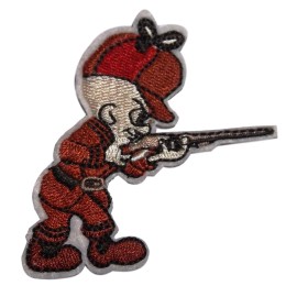 LOONEY TUNES Elmer Fudd 3 " Tall Embroidered Iron On/Sewn On Patch