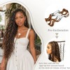 Feather Miracle Knot Crochet Hair Extensions 18inch 60g Deep Wavy