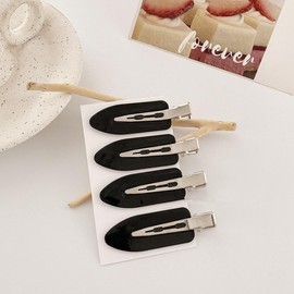 ZEVONDA 26 Pieces No Wrinkle Hair Clips - No Bend Hair Clips Makeup Hair Clips Hair Styling Clips Hairdressing Hair Pins for Girls Women (Black)