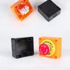 dstfuy Emergency Off Pressure Switch, 1NC, 1NO Waterproof IP65 Red