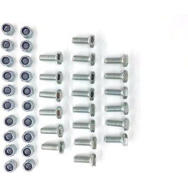 MEEIHUI (20 Sets) Auger Shear Pins Bolts and Nuts Steel Metal Bolts Nuts Compatible with Honda Snowblower HS1132 HS624 HS828 HS928 HS724