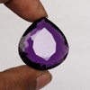 REAL-GEMS 54.95 Ct Violet Amethyst Pear Shaped Loose Gemstone