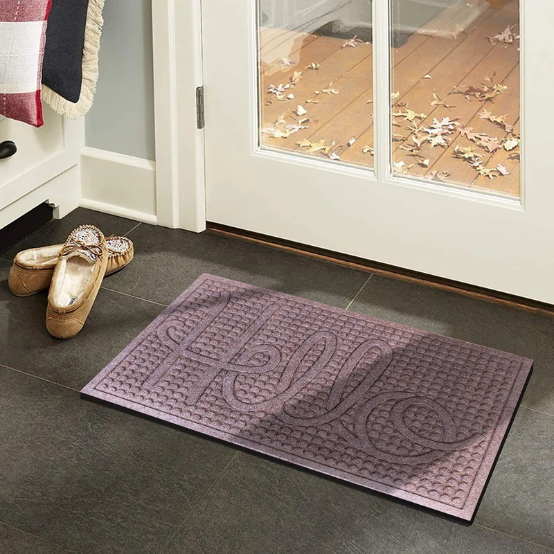 A1HC Durable All Weather Absorbent Doormat, Dries Quickly, Absorbs Up