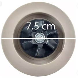 Aspa de Licuadora Compatible con Black and Decker, 7.5 cm, Base Metálica