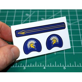 San Jose State Spartans *DIECUT DECALS* for Football Gumball Helmets Miniature