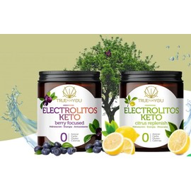 Electrolitos sin Azúcar, Hidratación en Polvo, Adicionado con Calcio, Zinc y Potasio. Keto, Paleo y Vegano, Sabor Frutos del Bosque, Limonada o Mandarina. Paquete con 2 o 3 Pzs. (Frutos y Limonada, 2Pack)