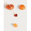 En Route Jewelry Carnelian Stone Heart Necklace in Silver -