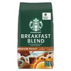Starbucks Breakfast Blend Medium Roast Whole Bean Coffee, 12-Ounce Bag