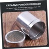 BIUDECO 2Pcs Stainless Steel Cocoa Powder Scoop Fine Mesh Top