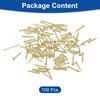 sourcing map 100Pcs Small Hardware Nails, 1.2 x 10mm Brass
