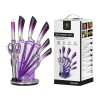 Unbranded 9 Piece Stainless Steel Kitchen Knife Block Set Chef