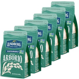 Lundberg White Arborio Rice 6-Pack – Short-Grain, Creamy Texture for Risotto, 32 Oz