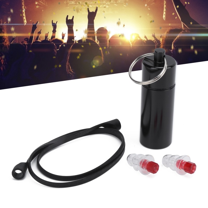 22x67mm Musician Ear Plug Red Noise Reduction Waterproof with Silica
