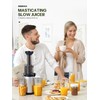 Masticating Juicer Machines, Reemix Cold Press juicer Machine Compact Size,