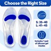 Silicone Gel Insoles for Flat Feet – Shock-Absorbing Arch Support