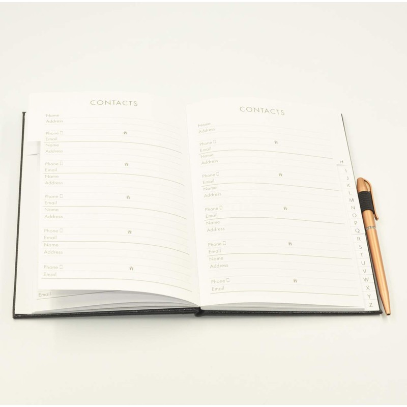 A to Z Telephone A5 Address Book A-Z Index Hard