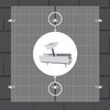 Aurinktron 2 x aluminium rail brackets + 2 x centre