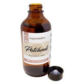 Patchouli Essential Oil - 4 fl oz Amber Glass Bottle w/Cap - 100% Pure Essential Oil - GreenHealth