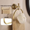 WOLIBEER Brass Towel Ring,Antique Hand Towel Holder, Bathroom Hand Towel