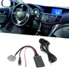 Akozon AUX Audio Cable, Bluetooth 5.0 Car Stereo Micrófono con