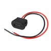 XIITIA 8pcs Type-C Female Chassis Waterproof 2P Solder Wire Type