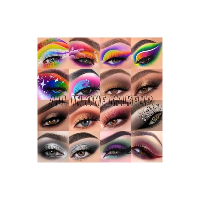 UCANBE Eyeshadow Palette with 15Pcs Brushes Makeup Set, Pigmented 86
