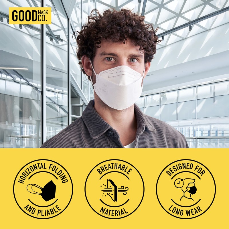 Good Mask Co.Good Comfort Adult Face Masks FFP2 Mask, Disposable