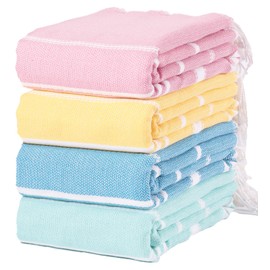 Widdonen Thin Turkish Beach Towel Lightweight Quick Dry Absorbent Cotton Bathroom Bath Pool Swim Towels Extra Large Oversized Sand Free Beach Accessories Essentials Cloud Gifts for Adult