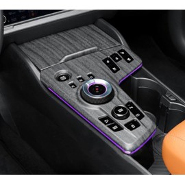 Kadore for Kia Sportage 2023 2024 2025 Hybrid SUV Peach Wood Style Center Console Interior Gear Shift Panel Frame Cover Trim LHD (Electronic Shifter Only) 2pc