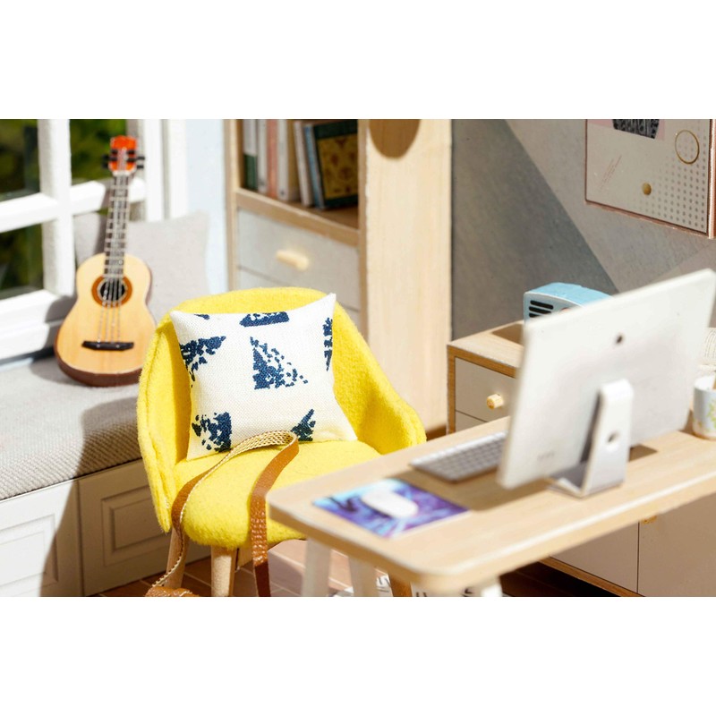 CUTEROOM DIY Miniature Dollhouse Kits Craft Wooden Dollhouse Model Kits