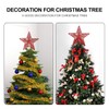 IMIKEYA Christmas Decor Star Tree Topper: Glittered Tree Topper Metal
