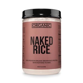 NAKED Rice 1Lb - Organic Brown Rice Protein Powder - Vegan Protein Powder, GMO Free, Gluten Free & Soy Free. Plant-Based Protein, No Artificial Ingred