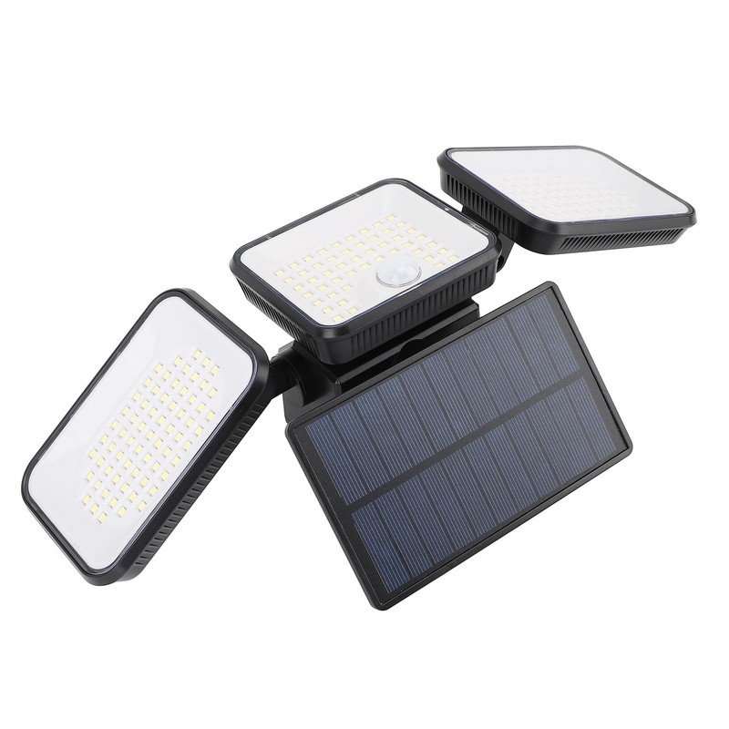 Solar Motion Sensing Light Rotating 3 Head IP65 Waterproof Decorative