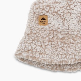 Turtle Fur Stomp Recycled Comfort Lush Fleece Adjustable Bucket Hat, Natural