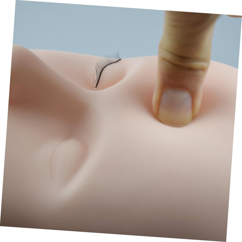 Minkissy Professional Eyelash Extensions Kit Lash Grafting Practice Model Head