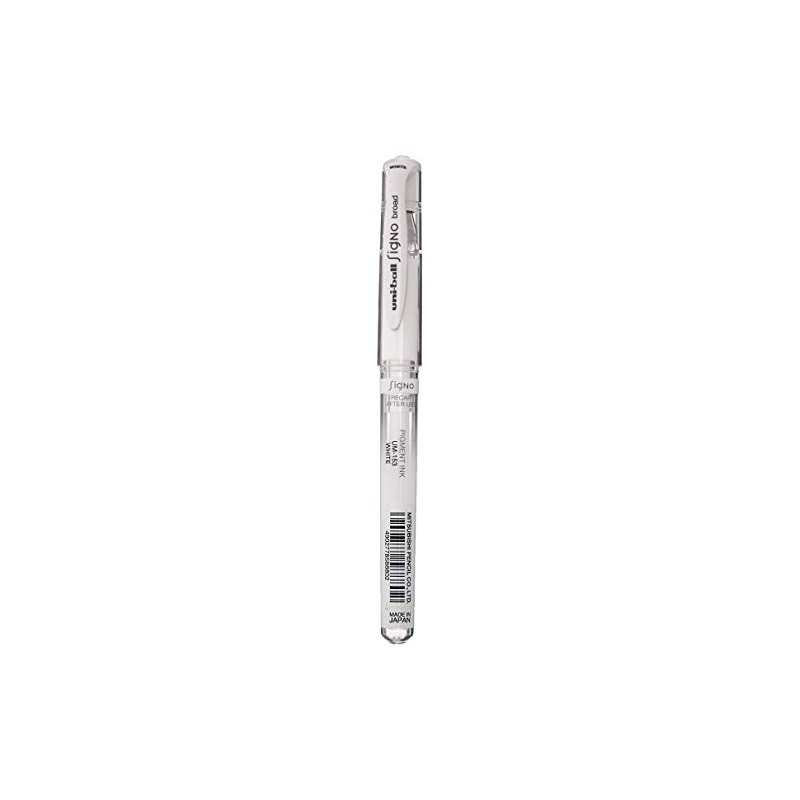 Uni-Ball Signo Broad Point Gel Impact Pen White (2 Pens)
