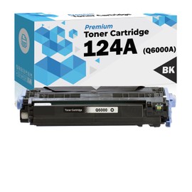 Ultra Toner® Compatible Replacement for HP 124A Toner cartridges Q6000A Q6001A Q6002A Q6003A BK/M/Y/C Color 1600 2600 2600n 2605dn 2605dtn CM1015 MFP CM1017 MFP Printer (1 * Black Only)