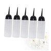 PACKOVE 5Pcs Salon Hair Dye Bottles Refillable Shampoo Container with