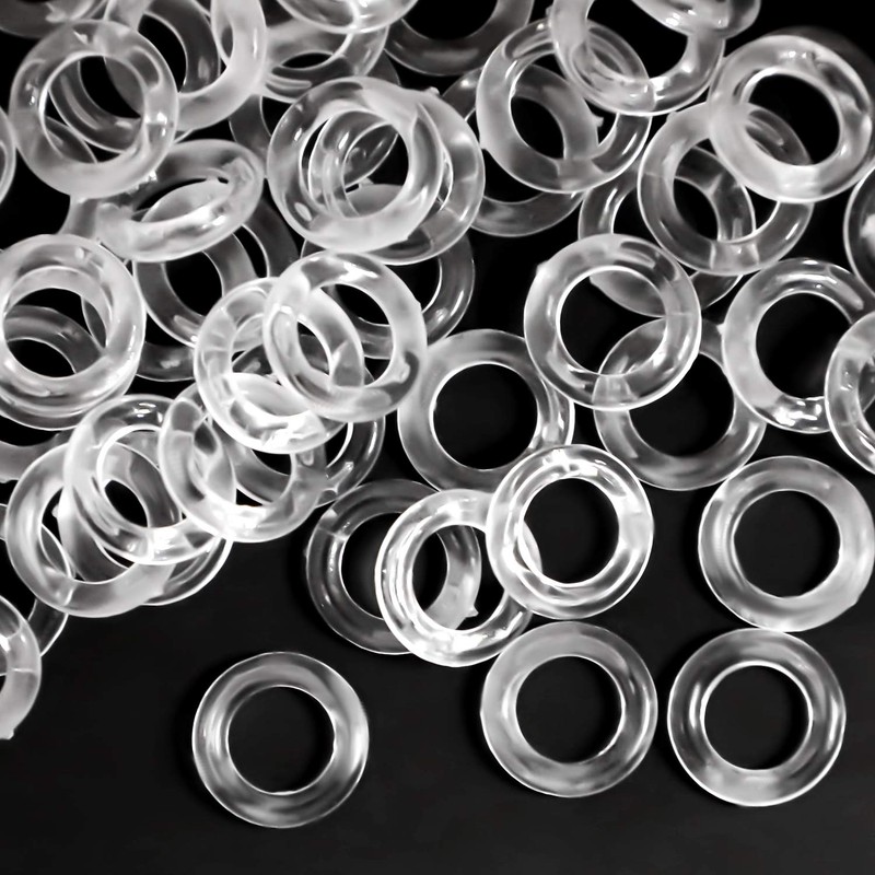 Quzhou 200 Pieces Roman Blind Curtain Rings Clear Plastic Rings,