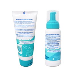 Vanicream Baby Care Set, (1) Moisturizing Cream for Baby 6 Ounce, & (1) Foaming Wash for Baby 8 Ounce, Set