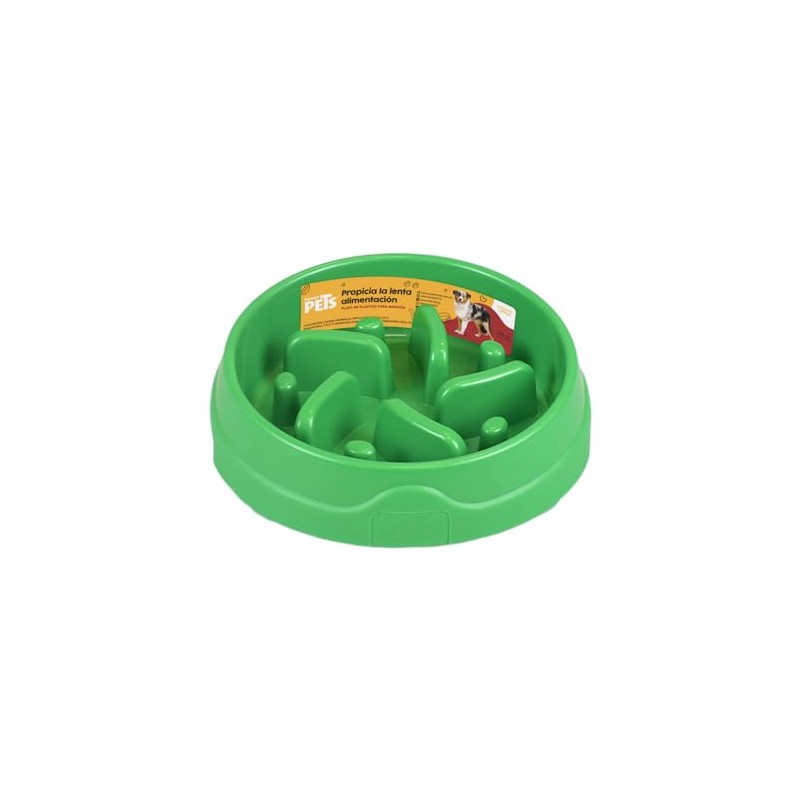 Fancy Pets Plato de Alimentación Lenta para Perros y Gatos,