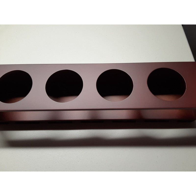 Nexxt NIB Nexxt Contemporary Wall Shelf Mahogany Wood Wine Rack