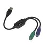 MaxLLTo PS/2 Keyboard/Mouse to USB Converter Adapter Black