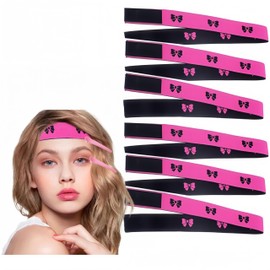 SDXCJY 6 Stück Perückenbänder zum Schmelzen von Spitzenperücken, rutschfeste elastische Ränder, Einheitsgröße, schwarz